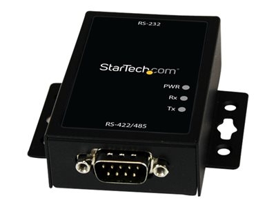 StarTech.com Convertisseur Industriel Interface RS232 vers RS422/485 avec protection ESD 15KV - Adaptateur de Port RS-232 à RS-422/RS-485 - Adaptateur série - RS-232 - RS-422/485 x 1 - noir
