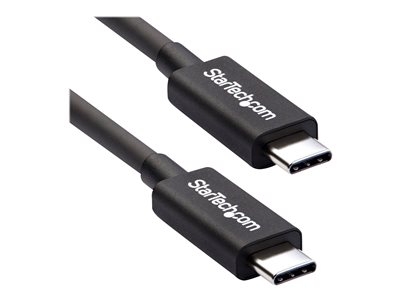 StarTech Câble Thunderbolt 3 (20 Gb/s) USB-C de 2 m - M/M - Câble Thunderbolt - USB-C (M) pour USB-C (M) - Thunderbolt 3 / USB / DisplayPort - 2 m - noir - pour P/N: CDP2HDUACP, CDP2HDUACPW, MST30C2DPPD