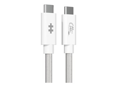 Hyper HyperDrive Next - Câble USB - USB-C (M) pour USB-C (M) - USB4 - 1.2 m - blanc