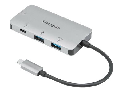 Targus - Concentrateur (hub) - 2 x USB 3.2 Gen 1 + 1 x USB-C 3.2 Gen 1 + 1 x USB-C 3.2 Gen 1 (distribution d'alimentation) - de bureau