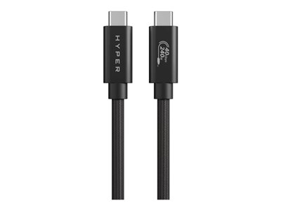 Hyper HyperDrive Next - Câble USB - USB-C (M) pour USB-C (M) - USB4 - 1.2 m - noir