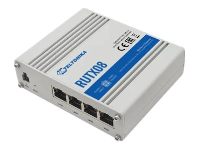 Teltonika RUTX08 - Routeur commutateur 4 ports - 1GbE - Montage sur rail DIN