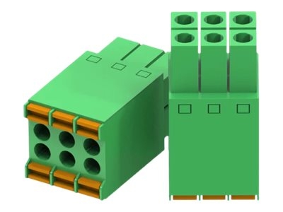 Teltonika - Connecteur d'alimentation - 2x connecteurs à 3 broches (M) - 300 V - 8 A - pour Teltonika RUT956