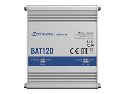 Teltonika - Alimentation électrique (montable sur rail DIN/externe) - DC 9 - 30 V - 22 Watt - 2 x batterie - Lithium Ion - 17 Wh