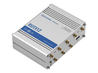 Teltonika RUTX12 - Routeur sans fil - WWAN commutateur 5 ports - 1GbE, PPP, Modbus - Wi-Fi 5 - Bi-bande