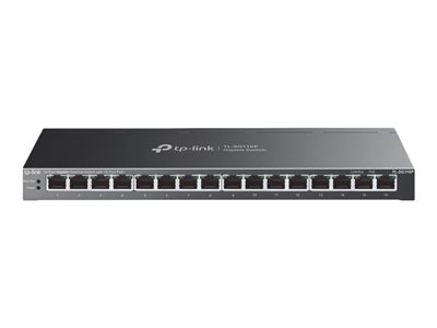 TP-Link TL-SG116P V1 - Commutateur - non géré - 16 x 10/100/1000 (PoE+) - de bureau - PoE+ (120 W)