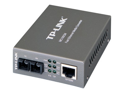 TP-Link MC100CM - Convertisseur de média à fibre optique - 100Mb LAN - 10Base-T, 100Base-FX, 100Base-TX - RJ-45 / SC multi-mode - jusqu'à 2 km - 1310 nm