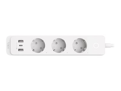 Tapo P300 V1 - Barre d'alimentation intelligente - CA 220-240 V - 2300 Watt - Wi-Fi - entrée : alimentation - connecteurs de sortie : 6 (3 x alimentation, 2 x USB, USB-C)
