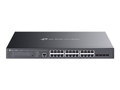 TP-Link Omada SG3428XMPP V1.8 - Commutateur - C2+ - Géré - 16 x 10/100/1000 (PoE+) + 8 x 10/100/1000 (PoE++) + 4 x Ethernet 10 Go SFP+ - Montable sur rack - PoE++ (500 W)