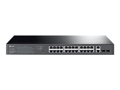 TP-Link TL-SG1428PE - Commutateur - intelligent - 24 x 10/100/1000 (PoE+) + 2 x 10/100/1000 - Montable sur rack - PoE+ (250 W) - CA 100 - 240 V