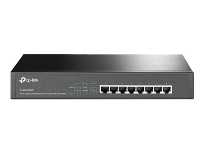 TP-Link TL-SG1008MP - Commutateur - non géré - 8 x 10/100/1000 (PoE+) - de bureau, Montable sur rack - PoE+ (126 W)