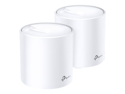 TP-Link Deco X20 V2 - Système Wi-Fi - (2 routeurs) - jusqu'à 370 m² - maillage 1GbE - Wi-Fi 6 - Bi-bande