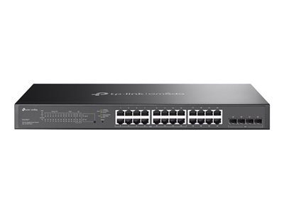 TP-Link Omada SG2428LP V1 - Commutateur - intelligent - 16 x 10/100/1000 (PoE+) + 8 x 10/100/1000 + 4 x Gigabit Ethernet SFP - Montable sur rack - PoE+ (150 W)