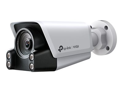 TP-Link VIGI C340S V1 - Caméra de surveillance réseau - puce - couleur (Jour et nuit) - 4 MP - 2688 x 1520 - montage M16 - Focale fixe - audio - LAN 10/100 - H.265+, H.265, H.264+, H.264 - CC 12 V / PoE