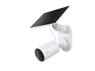 Tapo TC82 KIT V1 - Caméra de surveillance réseau - intérieur, extérieur - résistant aux intempéries - couleur (Jour et nuit) - 3 MP - 2304 x 1296 - 2K - Focale fixe - audio - sans fil - Wi-Fi - 2.4GHz radio - H.264 - avec Panneau solaire Tapo A201