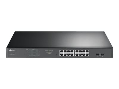TP-Link JetStream TL-SG1218MPE - Commutateur - intelligent - 16 x 10/100/1000 (PoE+) + 2 x Gigabit SFP - Montable sur rack - PoE+ (192 W) - CA 100 - 240 V