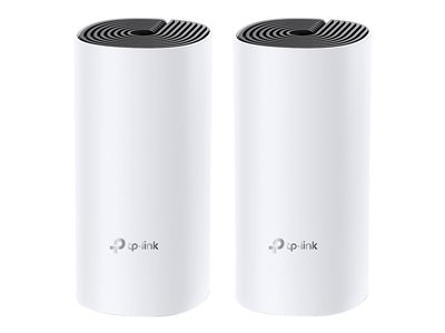 TP-Link DECO M4 - Système Wi-Fi - (2 routeurs) - jusqu'à 2800 pieds carrés - maillage 1GbE - Wi-Fi 5 - Bi-bande