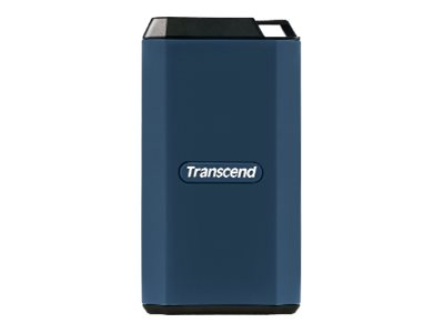 Transcend ESD410C - SSD - chiffré - 2 To - externe (portable) - USB (USB-C connecteur) - AES 256 bits - bleu foncé