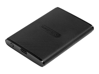 Transcend ESD270C - SSD - chiffré - 250 Go - externe (portable) - USB 3.1 Gen 2 (USB-C connecteur) - AES 256 bits - noir
