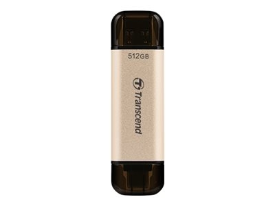 Transcend JetFlash 930C - Clé USB - 256 Go - USB 3.2 Gen 1 / USB-C - or