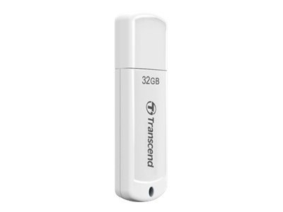 Transcend JetFlash 370 - Clé USB - 32 Go - USB 2.0 - blanc