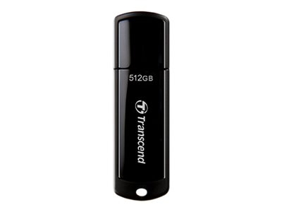 Transcend JetFlash 700 - Clé USB - 512 Go - USB 3.1 Gen 1 - noir