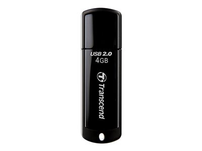 Transcend JetFlash 350 - Clé USB - 4 Go - USB 2.0 - noir