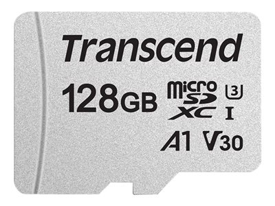 Transcend 300S - Carte mémoire flash - 128 Go - A1 / Video Class V30 / UHS-I U3 - microSDXC