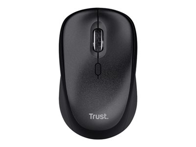 Trust TM-201 - Souris - silencieuse - pour droitiers - optique - 4 boutons - sans fil - 2.4 GHz - récepteur sans fil USB - noir