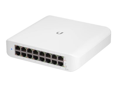 Ubiquiti UniFi Switch Lite USW-Lite-16-POE - Commutateur - Géré - 16 x 10/100/1000 (8 PoE+) - de bureau, fixation murale - PoE+ (45 W)