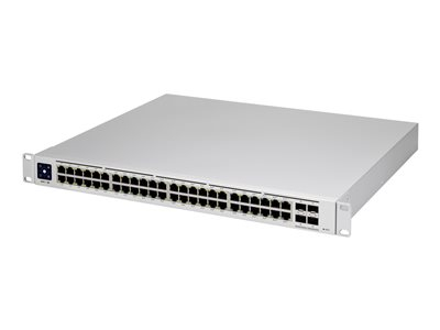 Ubiquiti UniFi Switch USW-PRO-48-POE - Commutateur - Géré - 48 x 10/100/1000 (40 PoE+, 8 PoE++) + 4 x Ethernet 10 Go SFP+ - Montable sur rack - PoE++ (600 W) - CA 120/230 V / CC 11,5/52 V