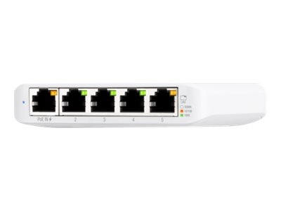 Ubiquiti UniFi Switch USW Flex Mini - Commutateur - intelligent - 4 x 10/100/1000 + 1 x 10/100/1000 (PoE+) - de bureau - PoE+ (pack de 3)