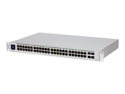 Ubiquiti UniFi Switch USW-48-POE - Commutateur - Géré - 48 x 10/100/1000 (32 PoE+) + 4 x Gigabit SFP - Montable sur rack, de bureau - PoE+ (195 W)