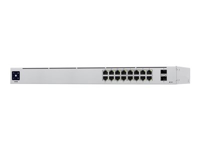 Ubiquiti UniFi Switch USW-16-POE - Commutateur - Géré - 16 x 10/100/1000 (8 PoE+) + 2 x Gigabit SFP - Montable sur rack, de bureau - PoE+ (42 W)