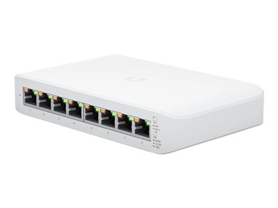 Ubiquiti UniFi Switch Lite USW-Lite-8-POE - Commutateur - Géré - 8 x 10/100/1000 (4 PoE+) - de bureau, fixation murale - PoE+ (52 W)