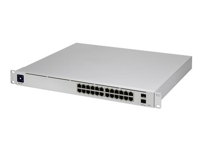 Ubiquiti UniFi Switch USW-Pro-24-POE - Commutateur - Géré - 24 x 10/100/1000 (16 PoE+, 8 PoE++) + 2 x SFP+ 10 Go (liaison montante) - de bureau, Montable sur rack - PoE++ (400 W)