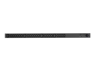 Vertiv Geist Basic VP7551 - Unité de distribution secteur (rack-montable) - CA 230 V - 3.6 kW - entrée : IEC 60309 2P+E - connecteurs de sortie : 24 (20 x IEC 60320 C13, 4 x IEC 60320 C19) - 0U - revêtement noir poudré