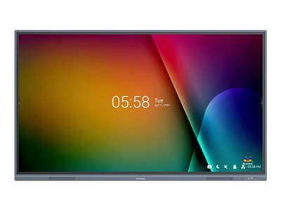 ViewSonic ViewBoard IFP7533-G - Classe de diagonale 75" (74.6" visualisable) - IFP33 Series écran LCD rétro-éclairé par LED - interactive - avec écran tactile (multi-touch) / capacité PC en option (slot-in) - 4K UHD (2160p) 3840 x 2160 - Direct LED