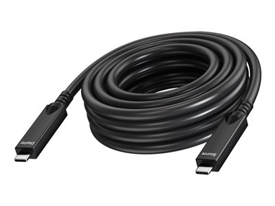 Vision - Câble USB - USB-C (M) pour USB-C (M) - USB 3.2 Gen 1 / DisplayPort 2.1 - 3 A - 10 m - Active Optical Cable (AOC), USB Power Delivery (60W), support pour 4K60Hz - noir