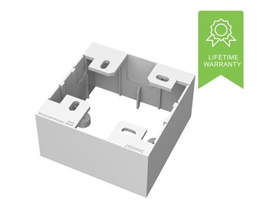 VISION TechConnect 3 1-Gang UK Backbox - Boîtier arrière - blanc - commande unique