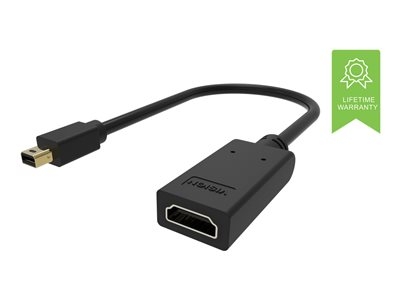 VISION - Adaptateur vidéo - Mini DisplayPort mâle pour HDMI femelle - noir - support 4K