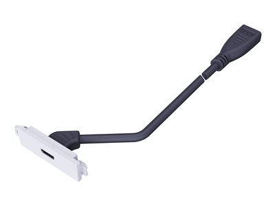 VISION TechConnect 3 Active Booster Module - Kit plaque modulaire avec connecteurs enclenchables et câbles - HDMI - blanc