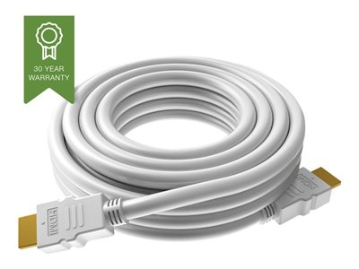VISION Techconnect - Câble HDMI avec Ethernet - HDMI mâle pour HDMI mâle - 2 m - blanc - support 4K