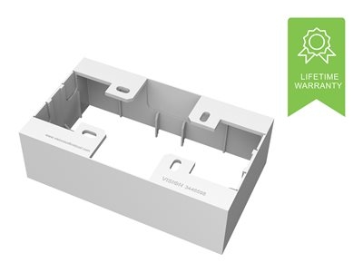 VISION TechConnect 3 2-Gang UK Backbox - Boîtier arrière - blanc - à commande double