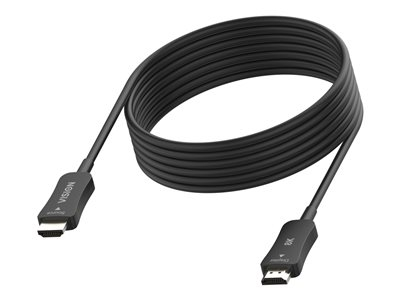 VISION - Câble HDMI - HDMI mâle pour HDMI mâle - 30 m - fibre optique - noir - Prise en charge de Dynamic HDR10, support 8K60Hz (7680 x 3220), support 4K 120 Hz, prise en charge HDCP 2.2