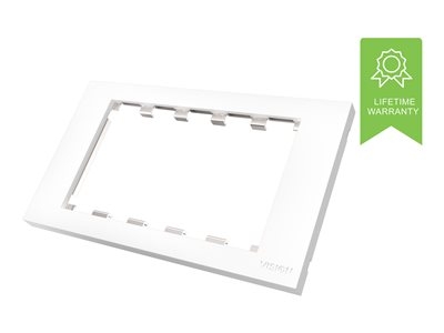 VISION TechConnect 3 2-Gang UK Surround - Plaque - blanc - à commande double