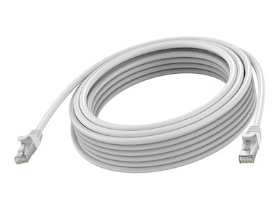 Vision - Câble réseau - RJ-45 (M) pour RJ-45 (M) - 5 m - 6.2 mm - STP - CAT 6a - moulé, sans crochet - blanc
