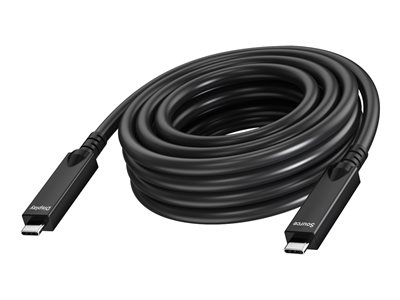 Vision - Câble USB - USB-C (M) pour USB-C (M) - USB 3.2 - 3 A - 15 m - support pour 4K60Hz - noir