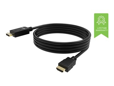 VISION - Câble adaptateur - DisplayPort mâle pour HDMI mâle - 2 m - noir - support 4K
