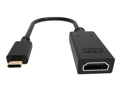 VISION - Adaptateur vidéo - USB-C mâle pour HDMI femelle - noir - support 4K